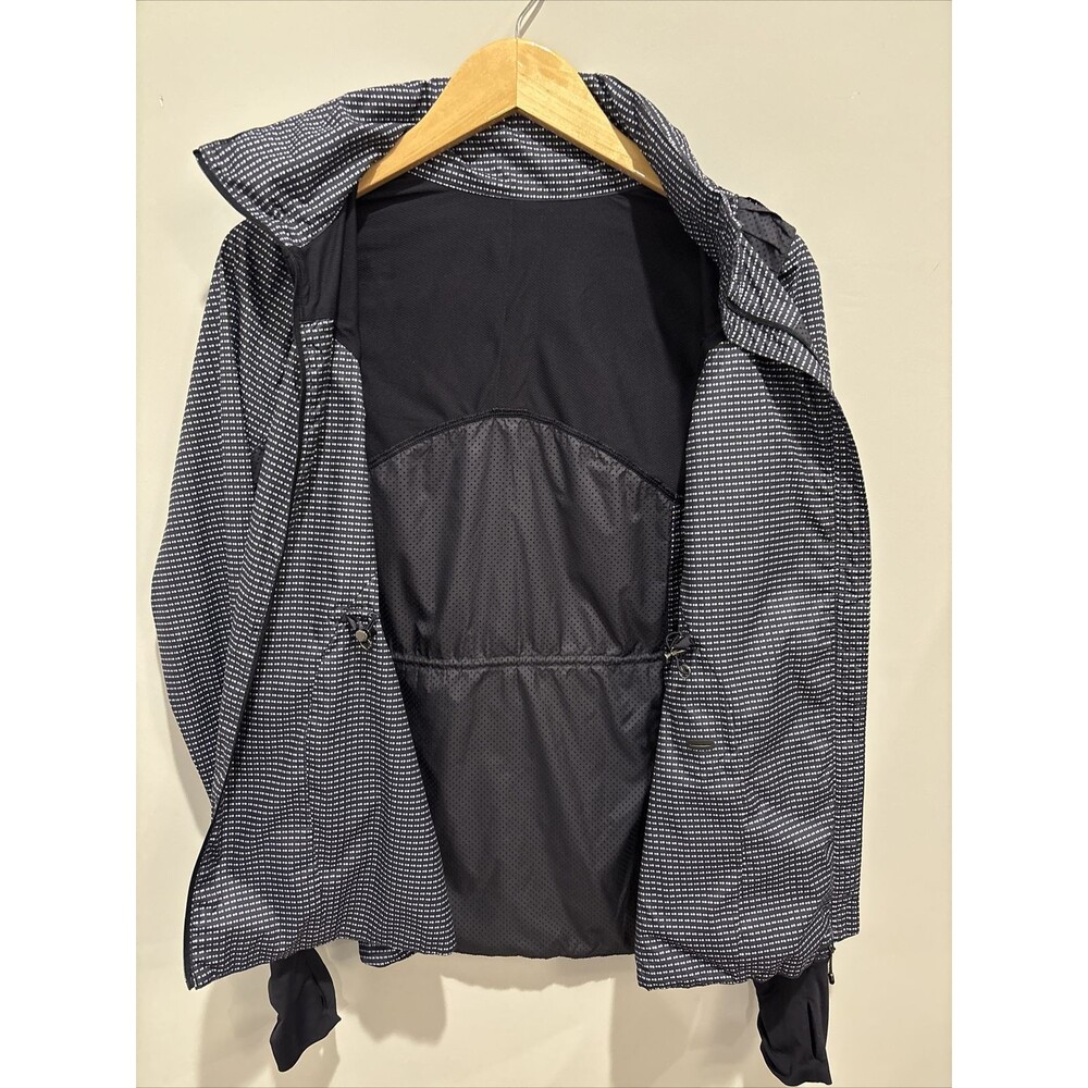 Lululemon Vent It Out Jacket Double Dot Navy Blue Lullaby / Navy Blue Size 6 - Picture 9 of 14